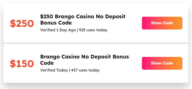 brango casino no deposit bonus codes