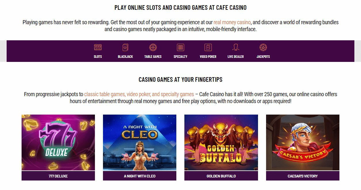 cafe casino no deposit bonus codes