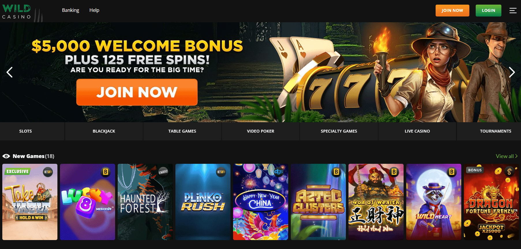 wild casino no deposit bonus